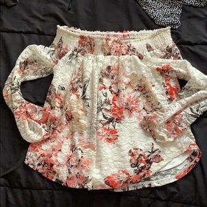 off the shoulder shirt